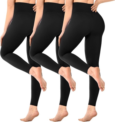 Damen leggings 3er pack - leggings, high