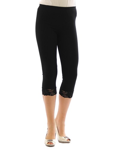 Capri leggings spitzenrand - capri,