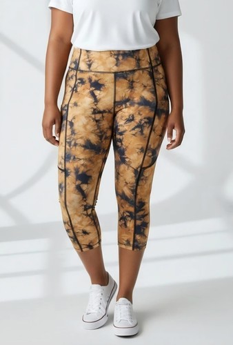 High waist capri leggings mit - high,