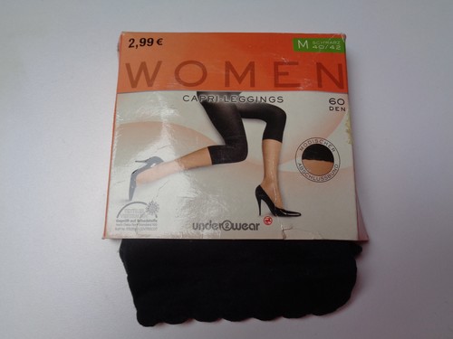 Damen capri leggins schwarz - leggins,