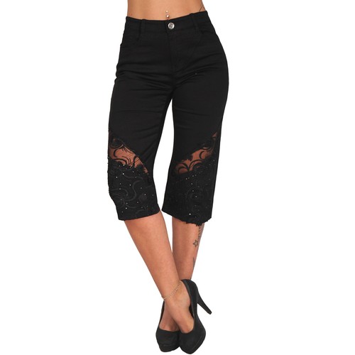 Hose capri spitze - 3/4, schlitze