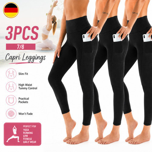 Leggings damen 3er pack 8 - leggings,